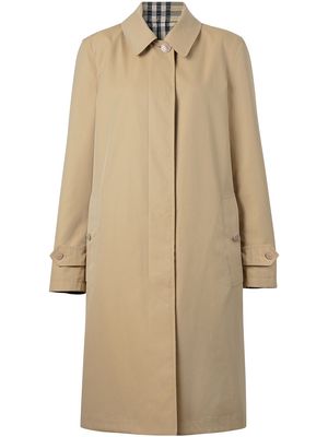 Burberry reversible single-breasted car coat - Neutrals