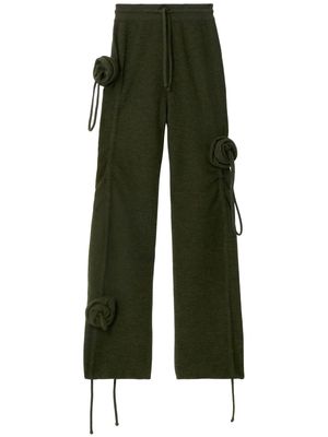 Burberry Rose drawstring wool trousers - Green