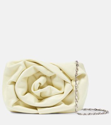 Burberry Rose gathered leather clutch