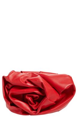 burberry Rose Gathered Leather Frame Clutch in Pillar