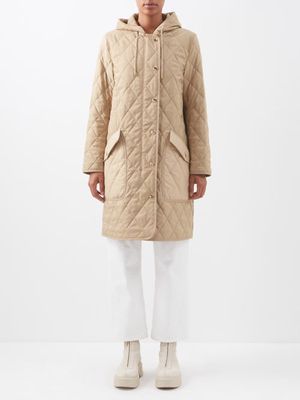 Burberry - Roxby Quilted Nylon-canvas Coat - Womens - Beige