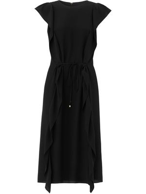 Burberry ruffle silk dress - Black