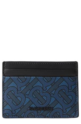 burberry Sandon Canvas & Leather Wallet in Vivid Blue