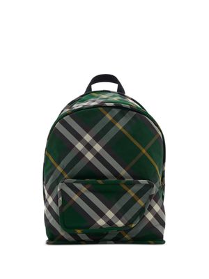 Burberry Shield Vintage-check backpack - Green