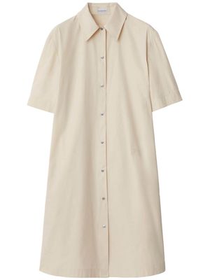 Burberry short-sleeve shirt dress - Neutrals