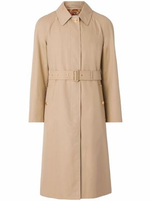 Burberry single-breasted belted trench coat - Neutrals