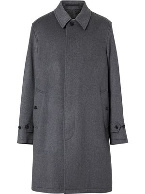 Burberry single breasted collared coat - Grey