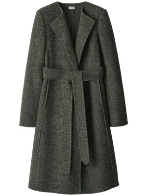 Burberry single-breasted wool coat - Green