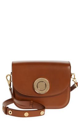 burberry Small Note Smooth Leather Satchel in Warm Tan