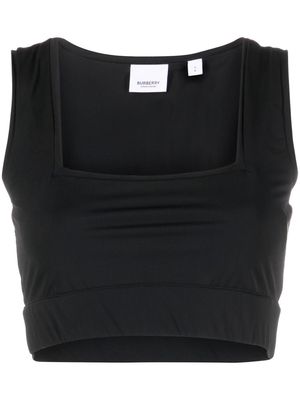 Burberry square-neck cropped tank top - Black