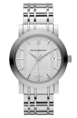 burberry Stainless Steel Bracelet Watch in Silver
