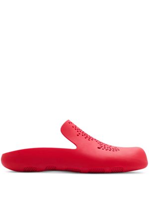 Burberry Stingray perforated slides - Red