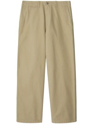 Burberry straight-leg cotton chinos - Neutrals