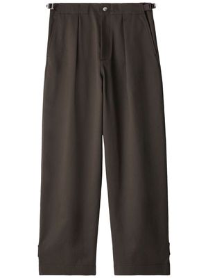 Burberry straight-leg cotton trousers - Brown