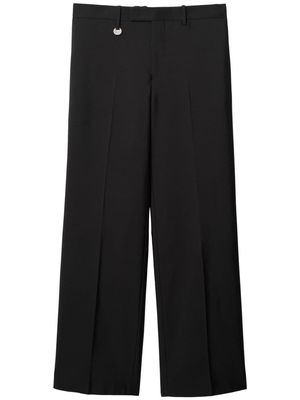 Burberry straight-leg wool-blend trousers - Black