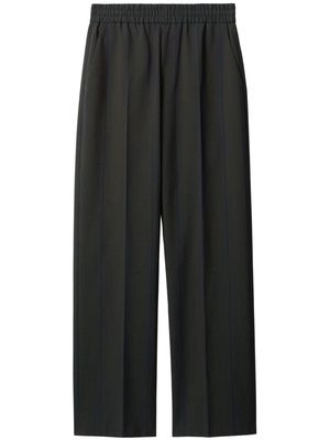 Burberry striped straight-leg trousers - Grey