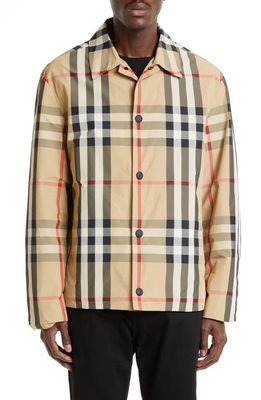 burberry Sussex Check Nylon Jacket in Archive Beige Ip Chk