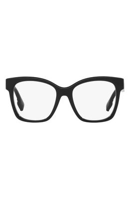 burberry Sylvie 51mm Square Optical Glasses in Black