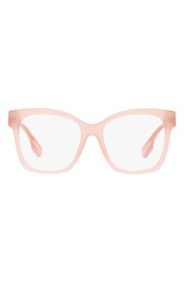 burberry Sylvie 51mm Square Optical Glasses in Pink
