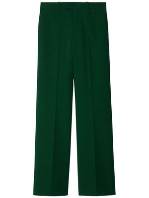 Burberry tailored-cut wool trousers - Green