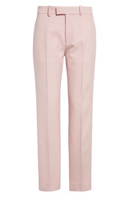 burberry Tailored Straight Leg Wool Trousers in Cameo
