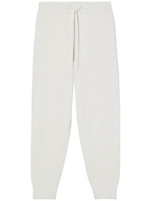 Burberry TB Monogram embroidered track pants - White