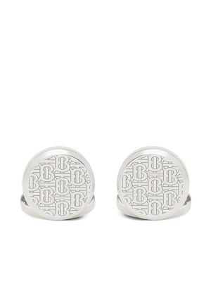 Burberry TB Monogram-engraved cufflinks - Silver