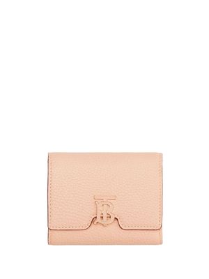 Burberry TB-plaque grained wallet - Pink