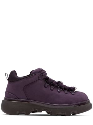 Burberry Trek nubuck boots - Purple