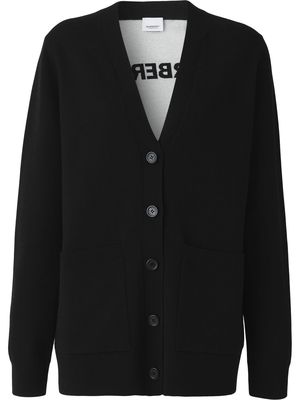 Burberry V-neck button-fastening cardigan - Black