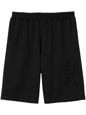 Burberry Varsity graphic mesh shorts - Black