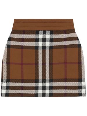 Burberry Vintage-check A-Line skirt - Brown