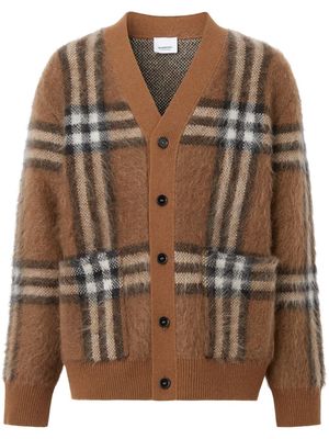 Burberry Vintage Check button-up cardigan - Brown