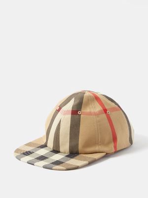 Burberry - Vintage-check Cotton Baseball Cap - Mens - Beige Multi