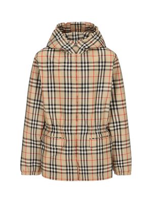 Burberry Vintage Check Hooded Zipped Jacket