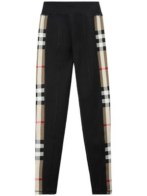 Burberry Vintage Check-panel leggings - Black