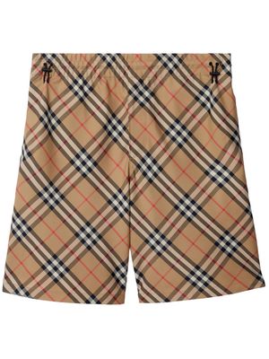 Burberry Vintage Check-print drawstring shorts - Brown