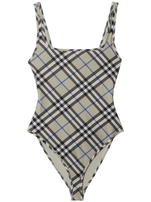 Burberry Vintage Check-print swimsuit - Neutrals