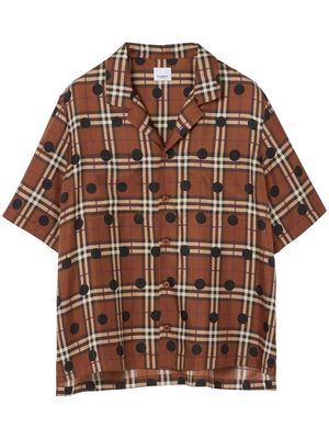 Burberry Vintage Check pyjama silk shirt - Brown
