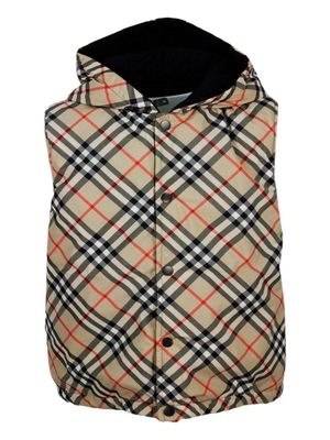 Burberry Vintage-check Reversible Hooded Padded Gilet