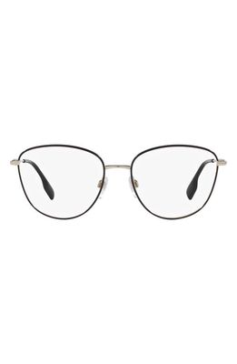 burberry Virginia 53mm Phantos Optical Glasses in Black