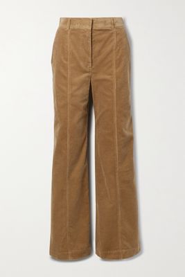 Burberry - Wide-leg Cotton-corduroy Pants - Brown