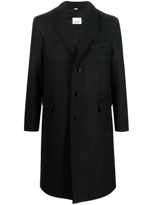 Burberry wool-blend single-breasted coat - Black