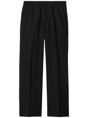 Burberry wool-blend straight-leg trousers - Black