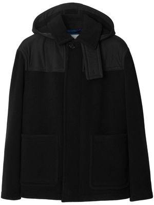 Burberry wool duffle coat - BLACK