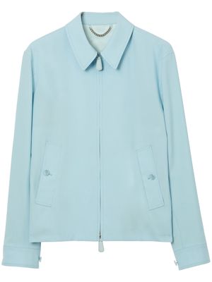 Burberry wool shirt jacket - Blue
