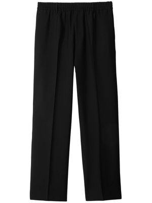 Burberry wool straight-leg trousers - Black