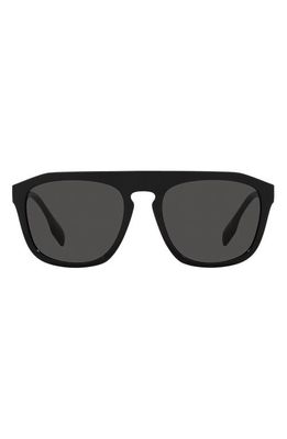 burberry Wren 57mm Square Sunglasses in Black