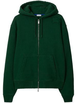 Burberry zip-up cotton hoodie - Green