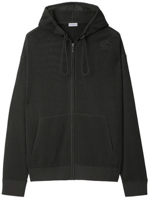 Burberry zip-up mesh hoodie - Black